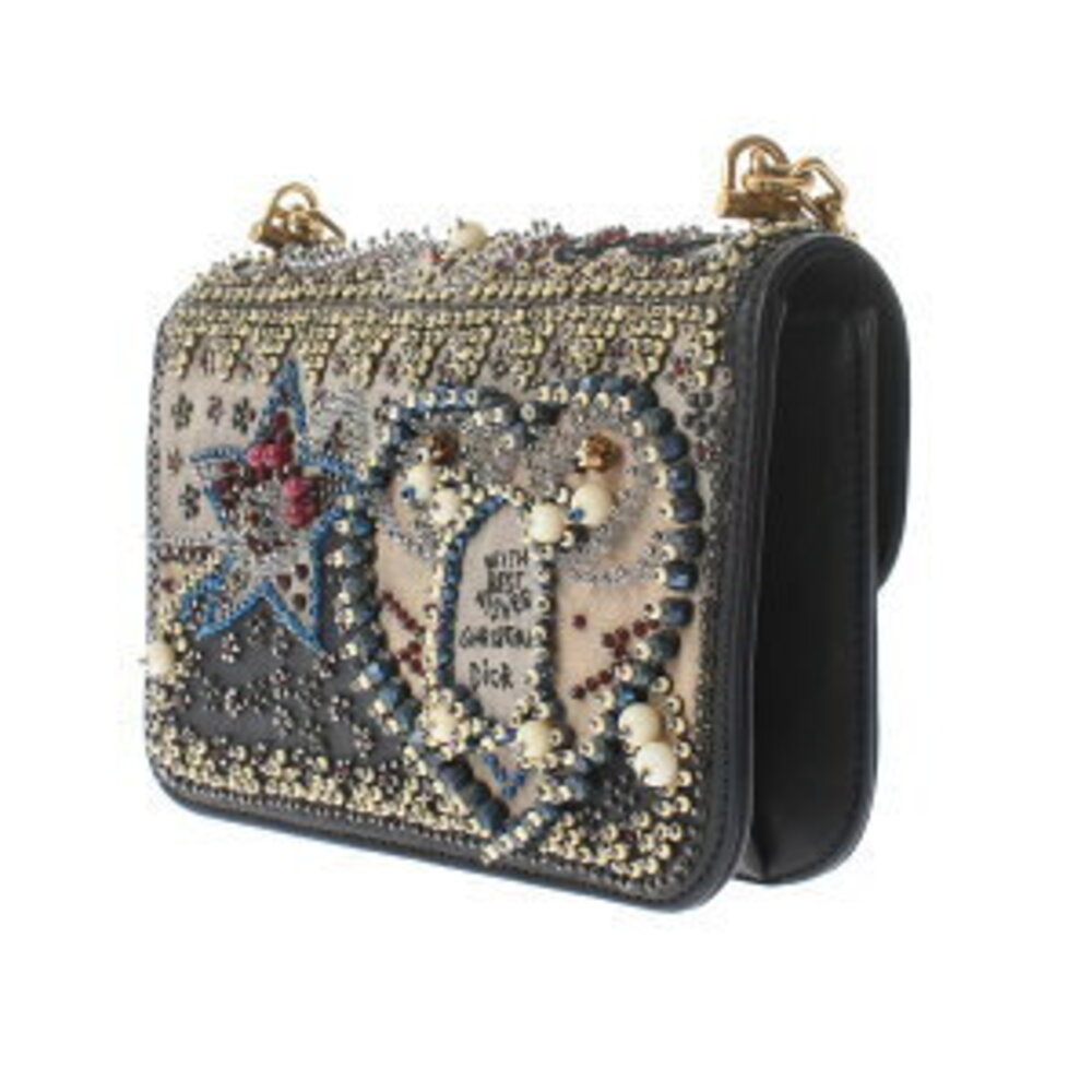 Dior Evolution Flap Chain Shoulder Bag Black Multicolor Leather Beads - Picture 2 of 13
